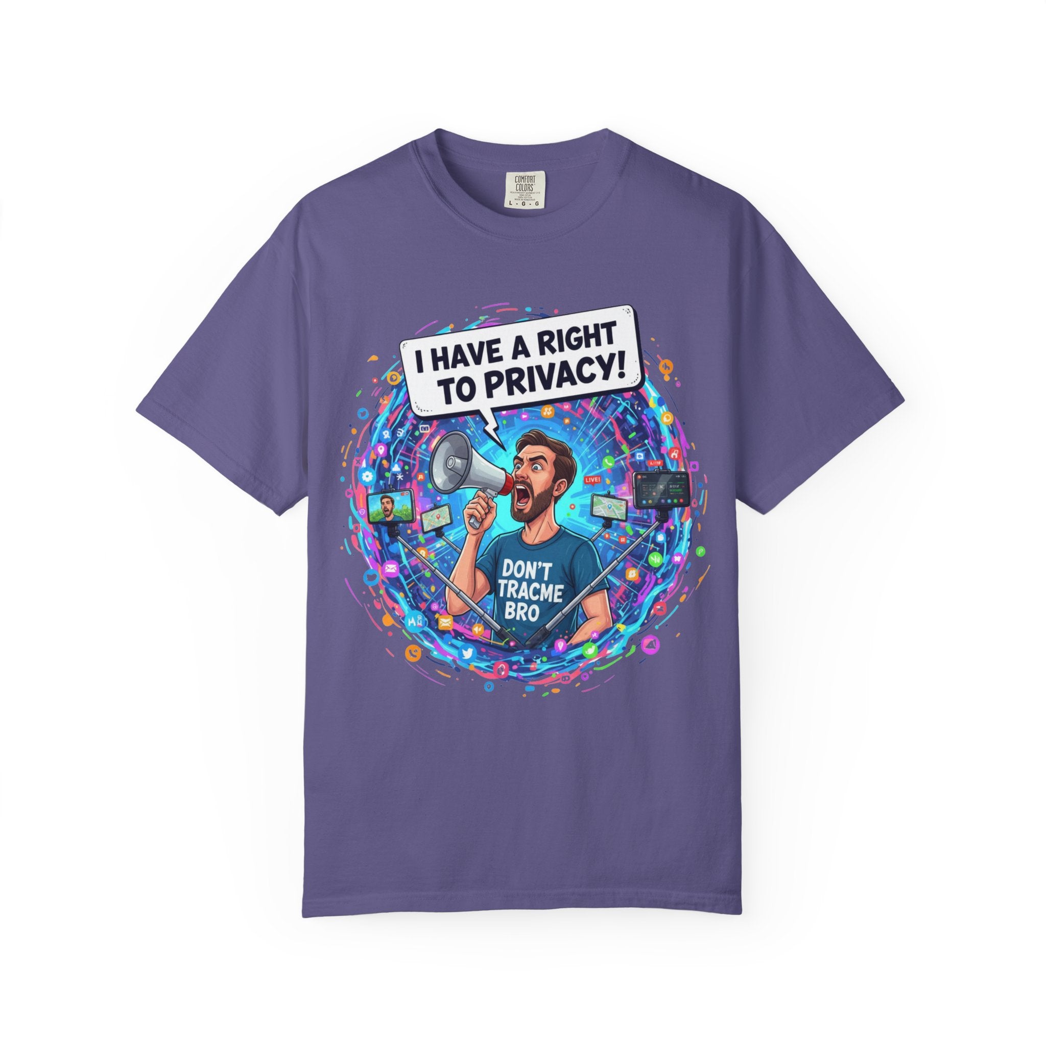 "The Right to Privacy"  Unisex Garment-Dyed T-shirt
