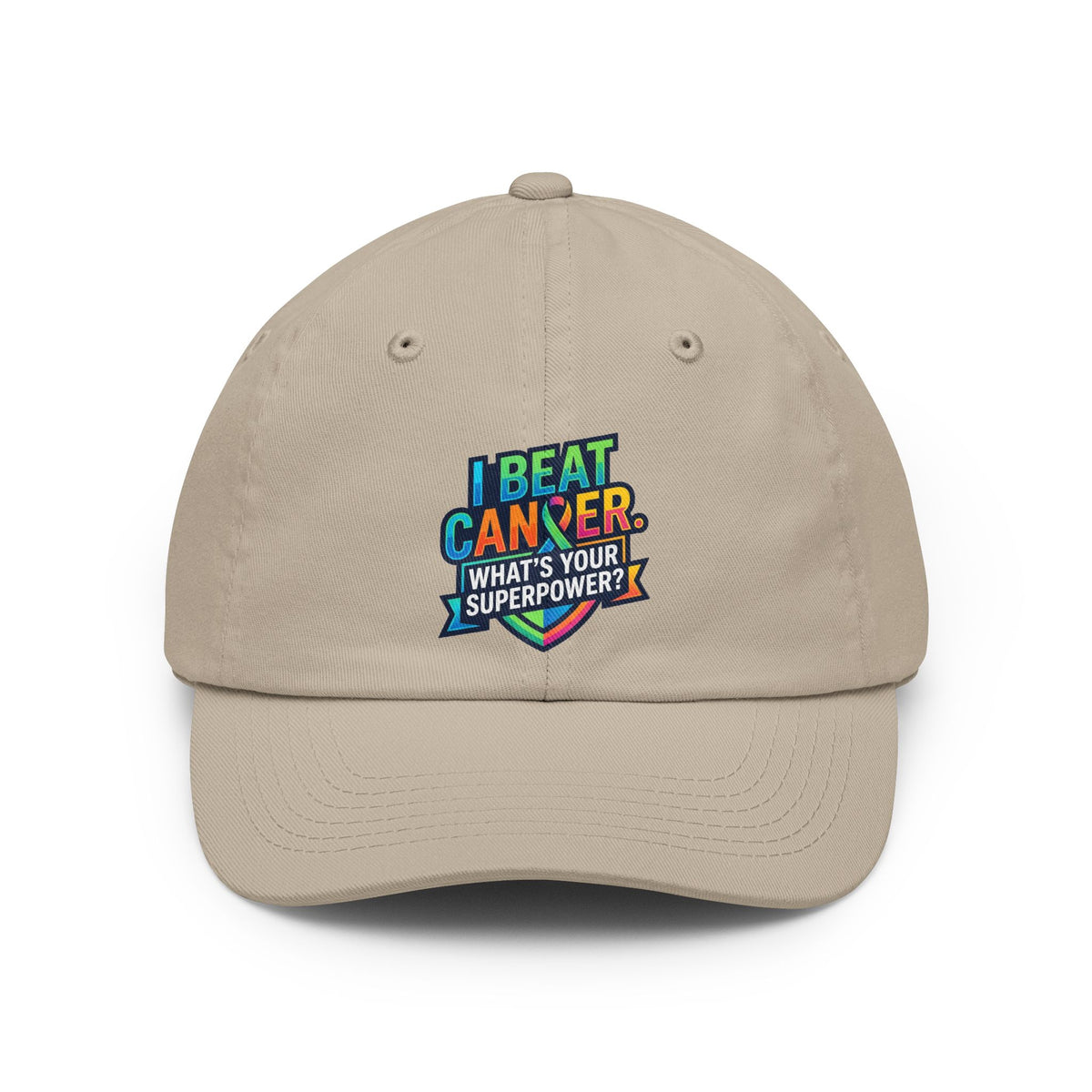 Color: Stone | I Beat Cancer - What is Your Superpower Dad Hat