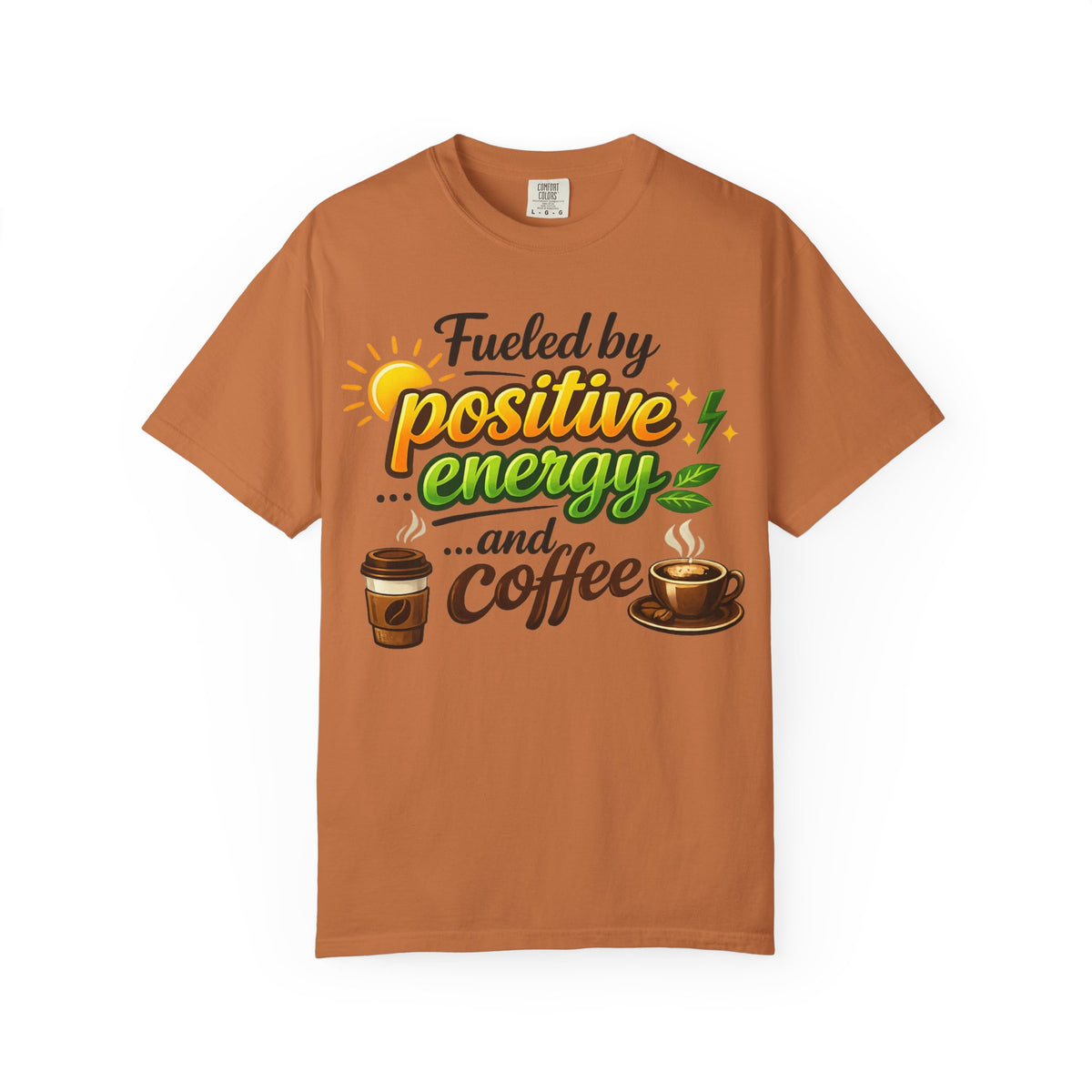 Color: Yam | The High-Voltage Morning Routine Unisex Garment-Dyed T-shirt