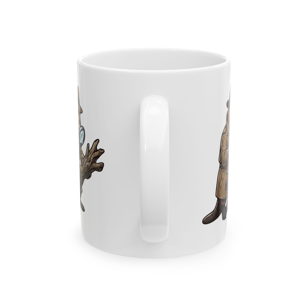 "I Know Hard Wood" White Ceramic Mug — Graphic