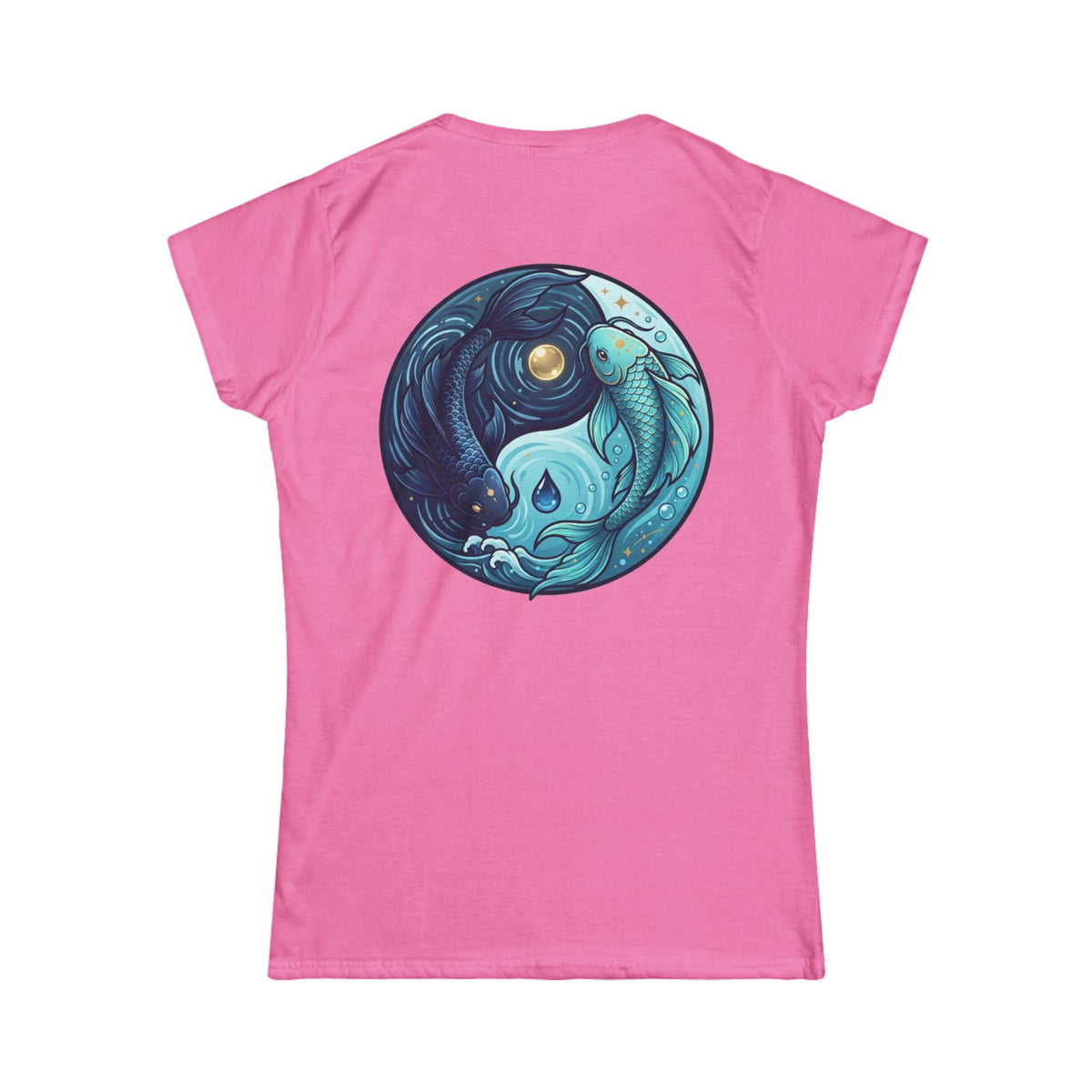 Color: Azalea | Yin Yang Pisces Women's Tee