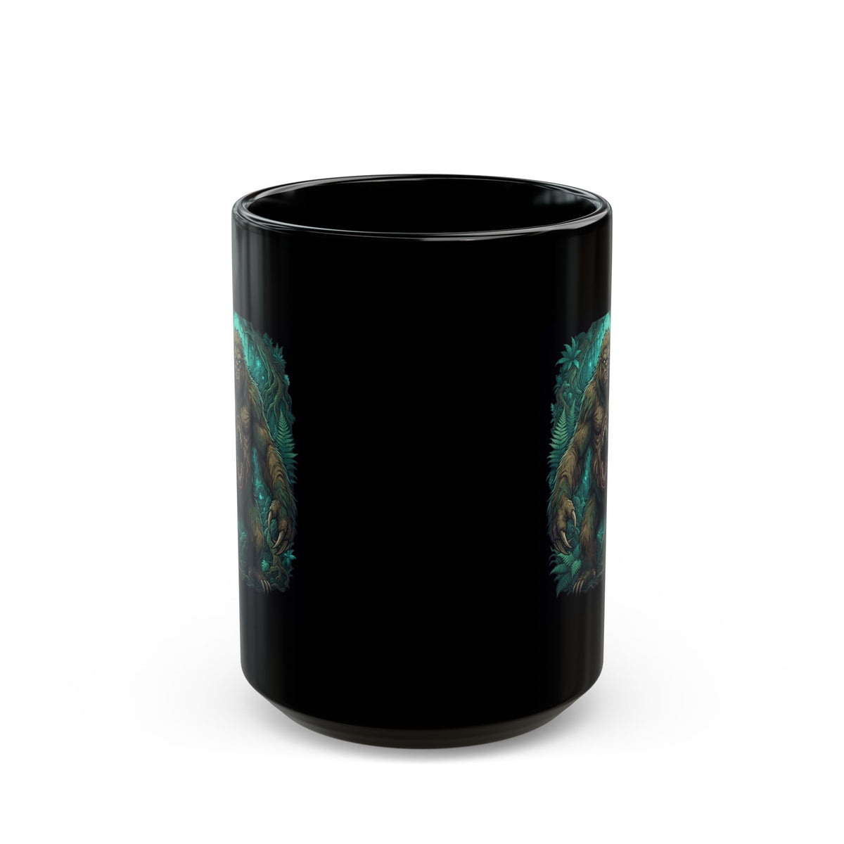 "Mapinguari (Amazon Rainforest)" Black Ceramic Mug