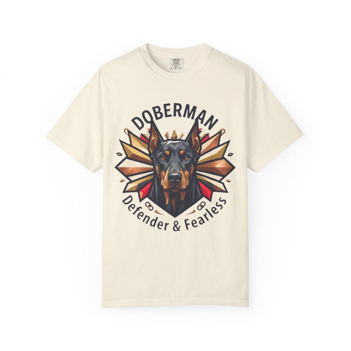 "Doberman Defender" Unisex Garment-Dyed Tee