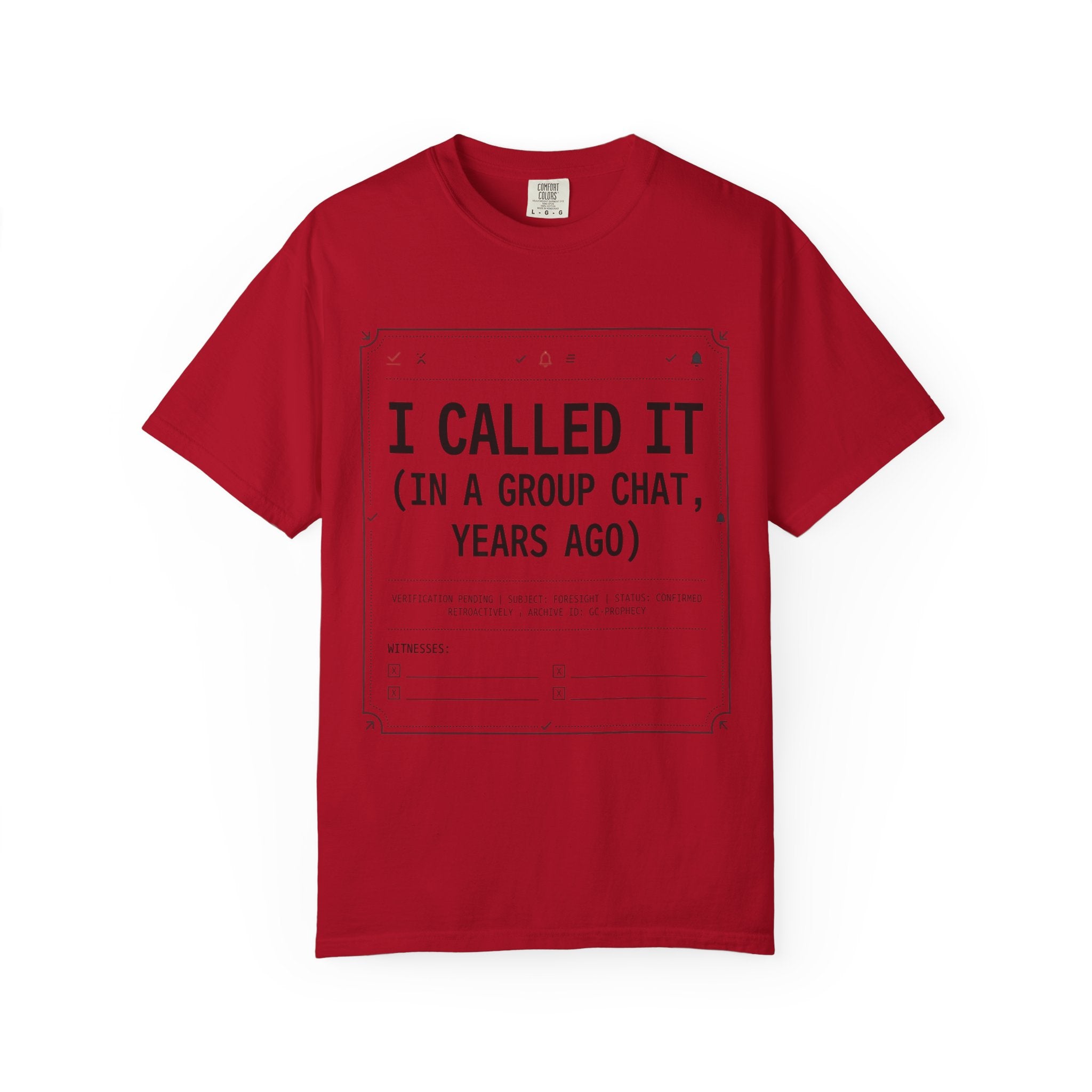 "Group Chat" Unisex Garment-Dyed Tee