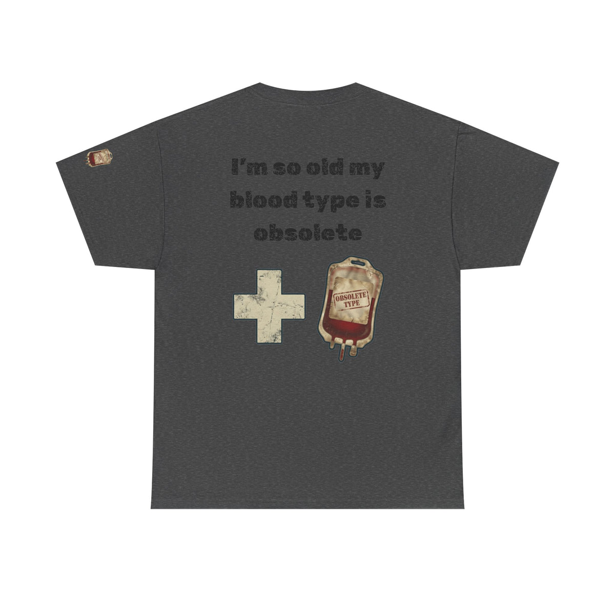 Color: Dark Heather | Blood Type Premium Graphic Tee