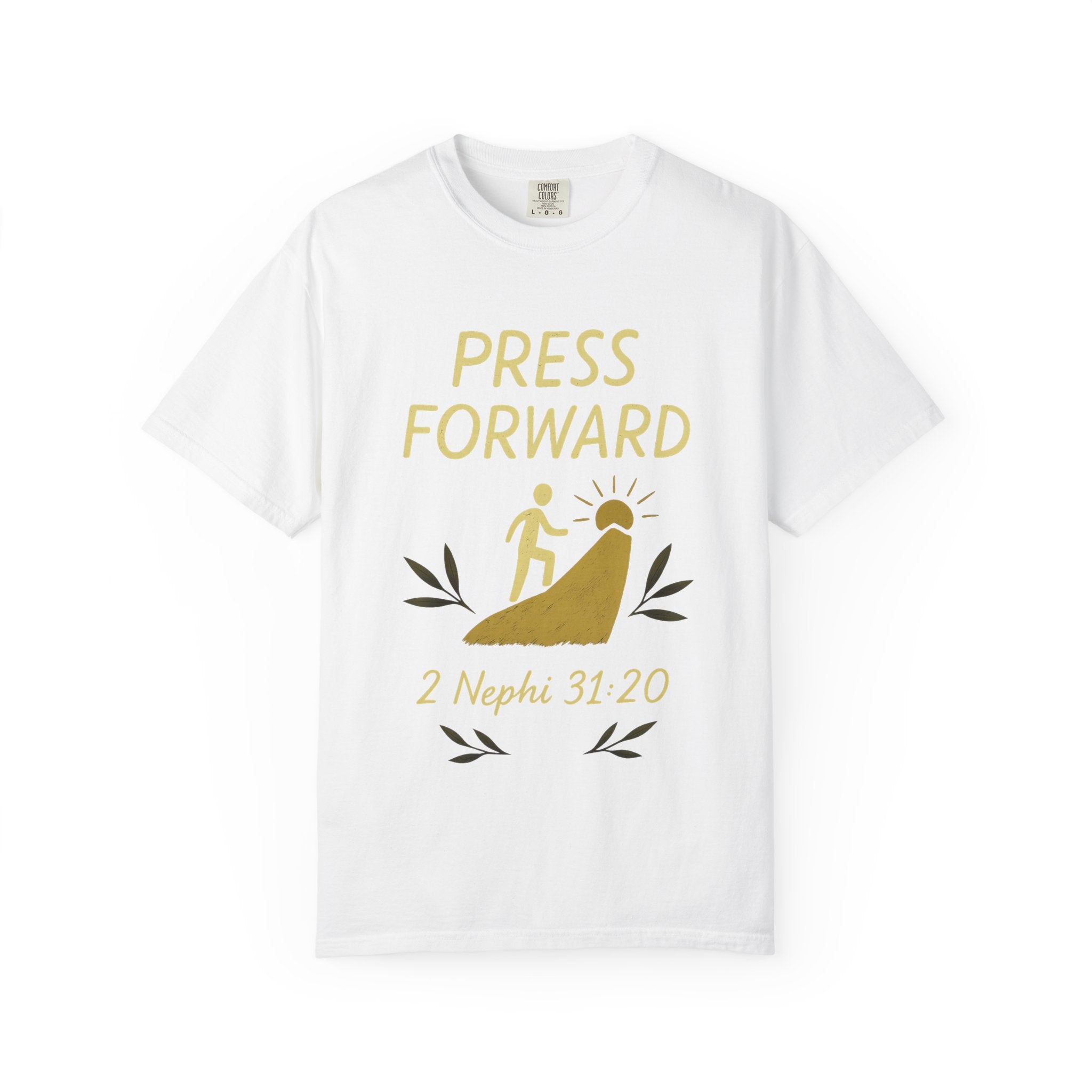 "Press Forward" Unisex Garment-Dyed T-shirt