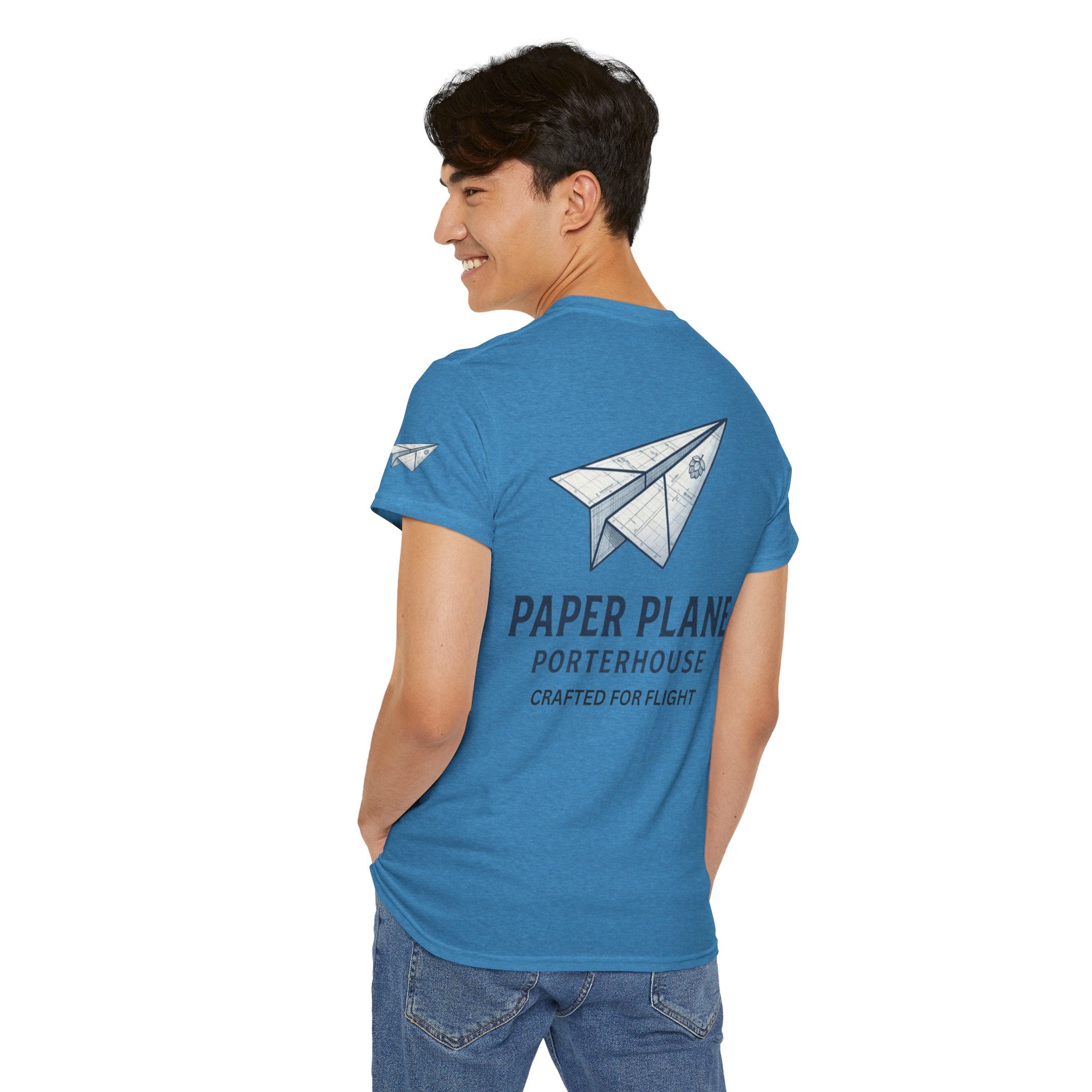 "Paper Plane Porterhouse" Premium Graphic Tee