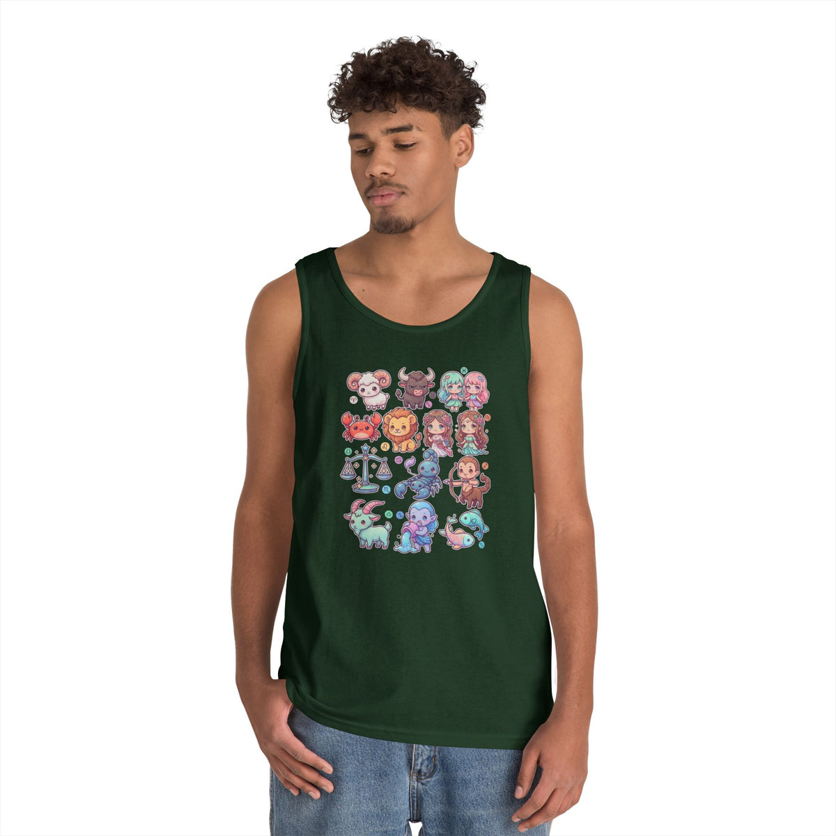 "Cute Chibi Zodiac" Tank Top