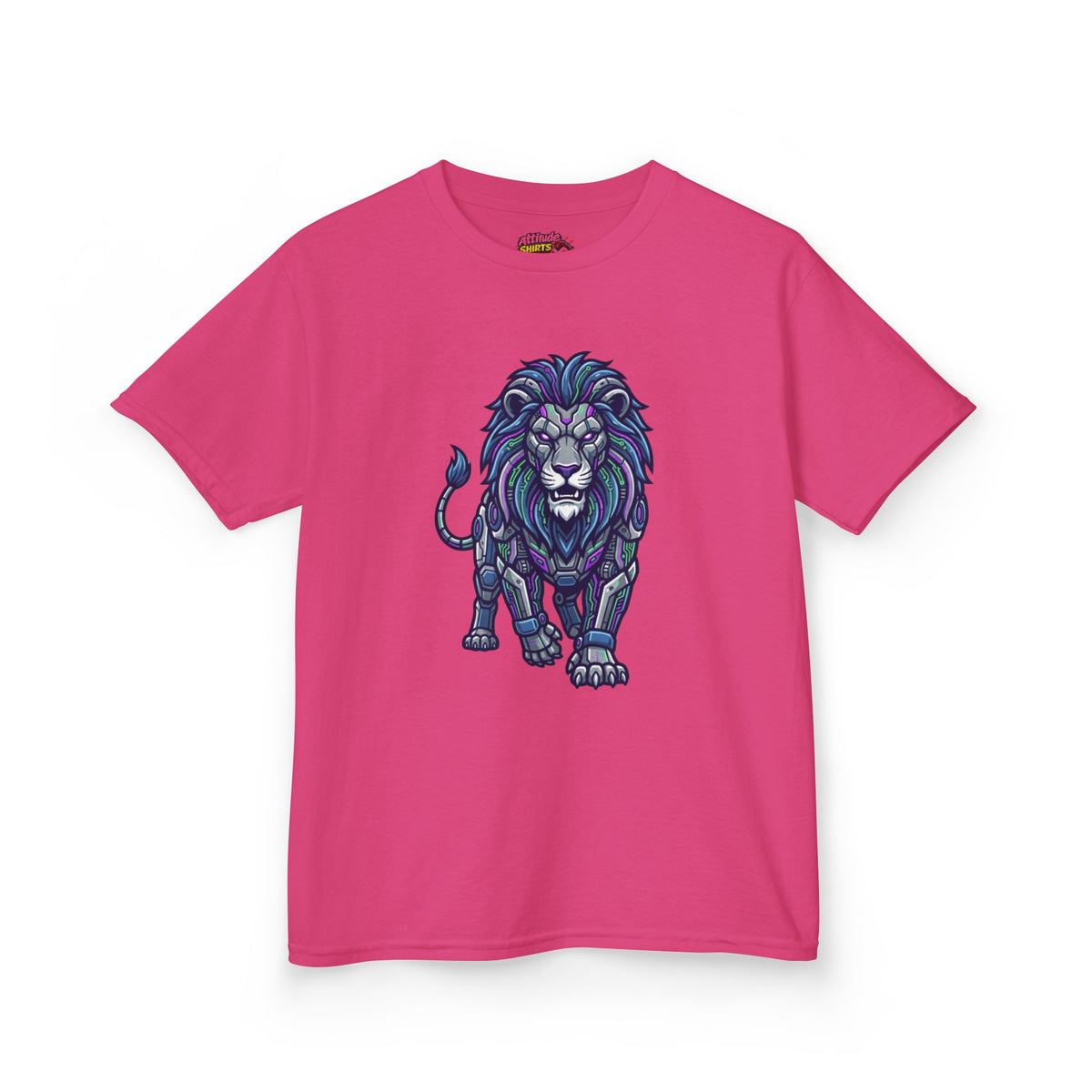 Color: Heliconia | Cyber Lion Kids Tee