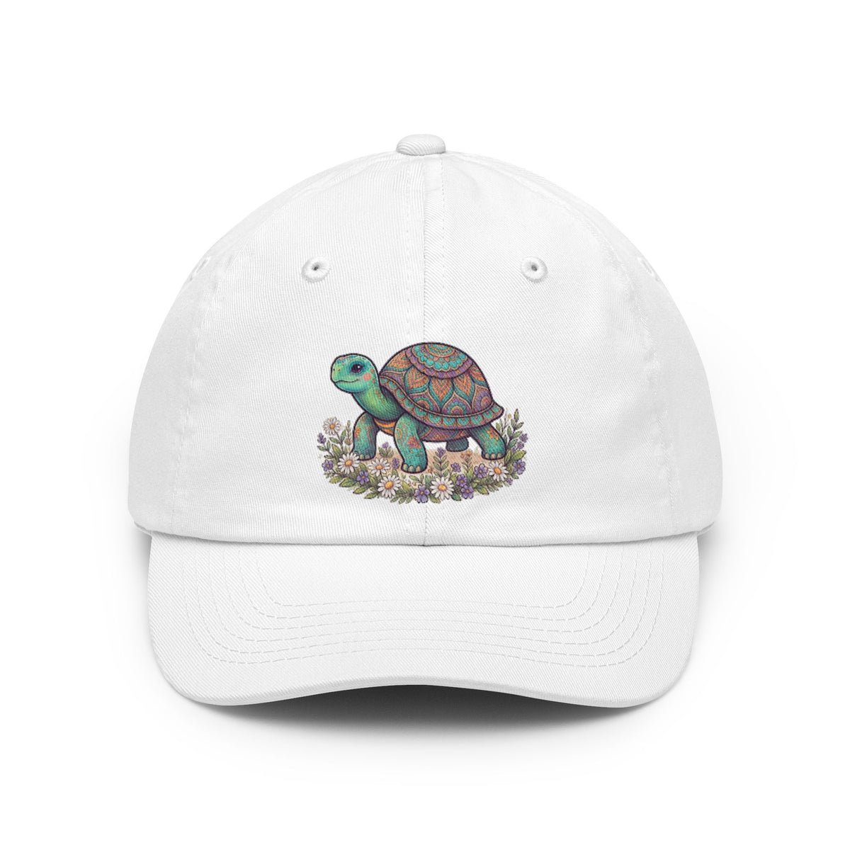 Color: White | Hippy Turtle Dad Hat