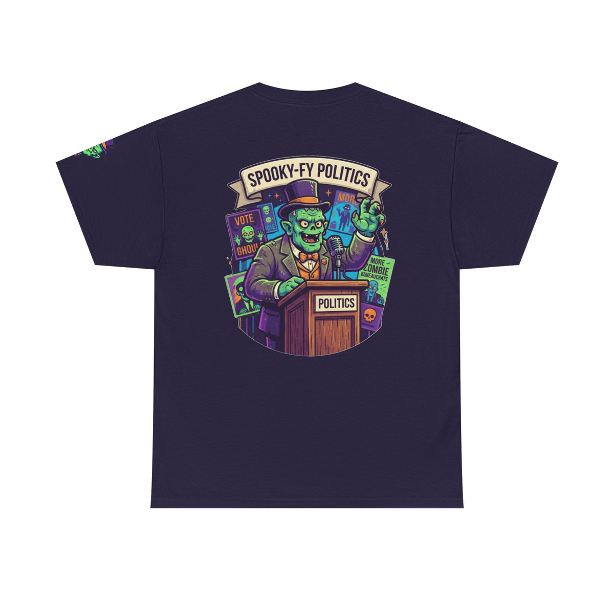 Color: Blackberry | Spooky-Fy Politics Premium Graphic Tee
