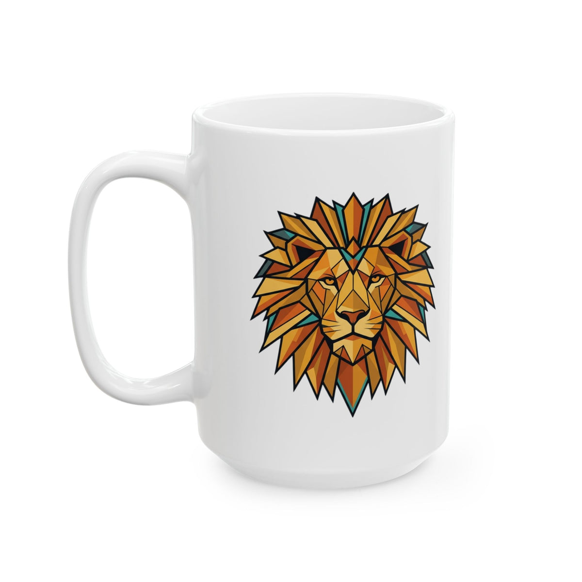 "Leo The Solar Lion" White Ceramic Mug