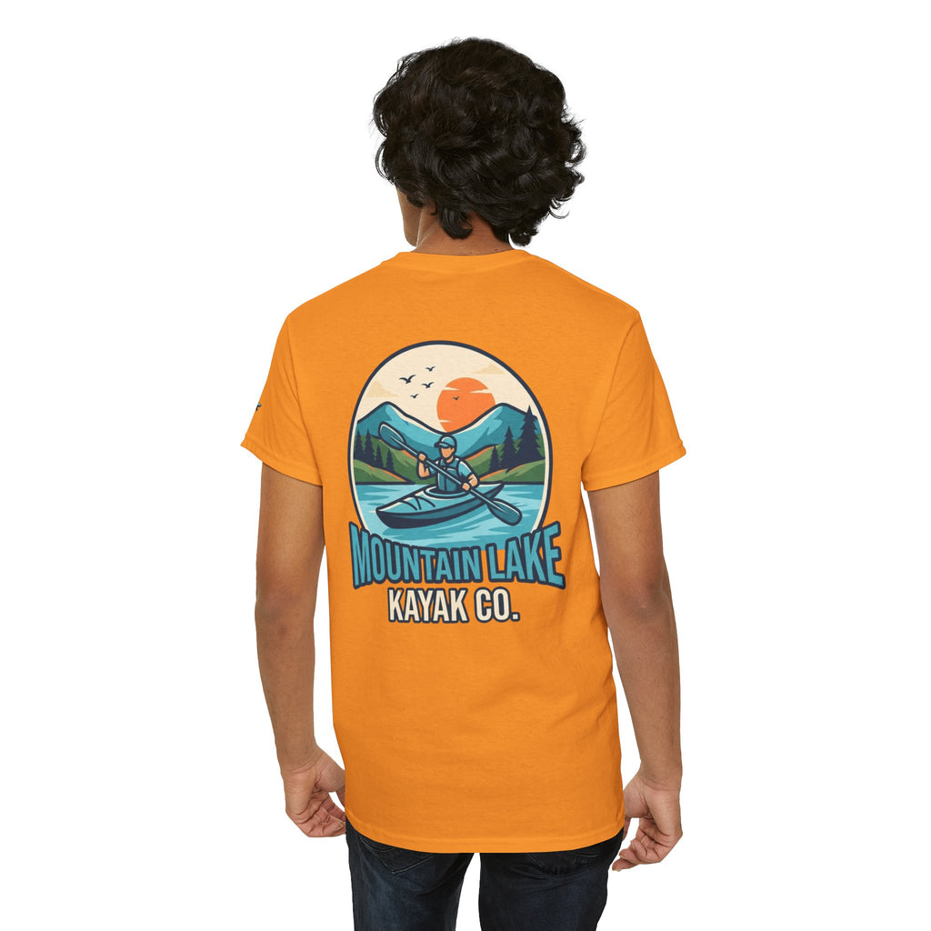 "Mountain Lake Kayak" Premium Graphic Tee