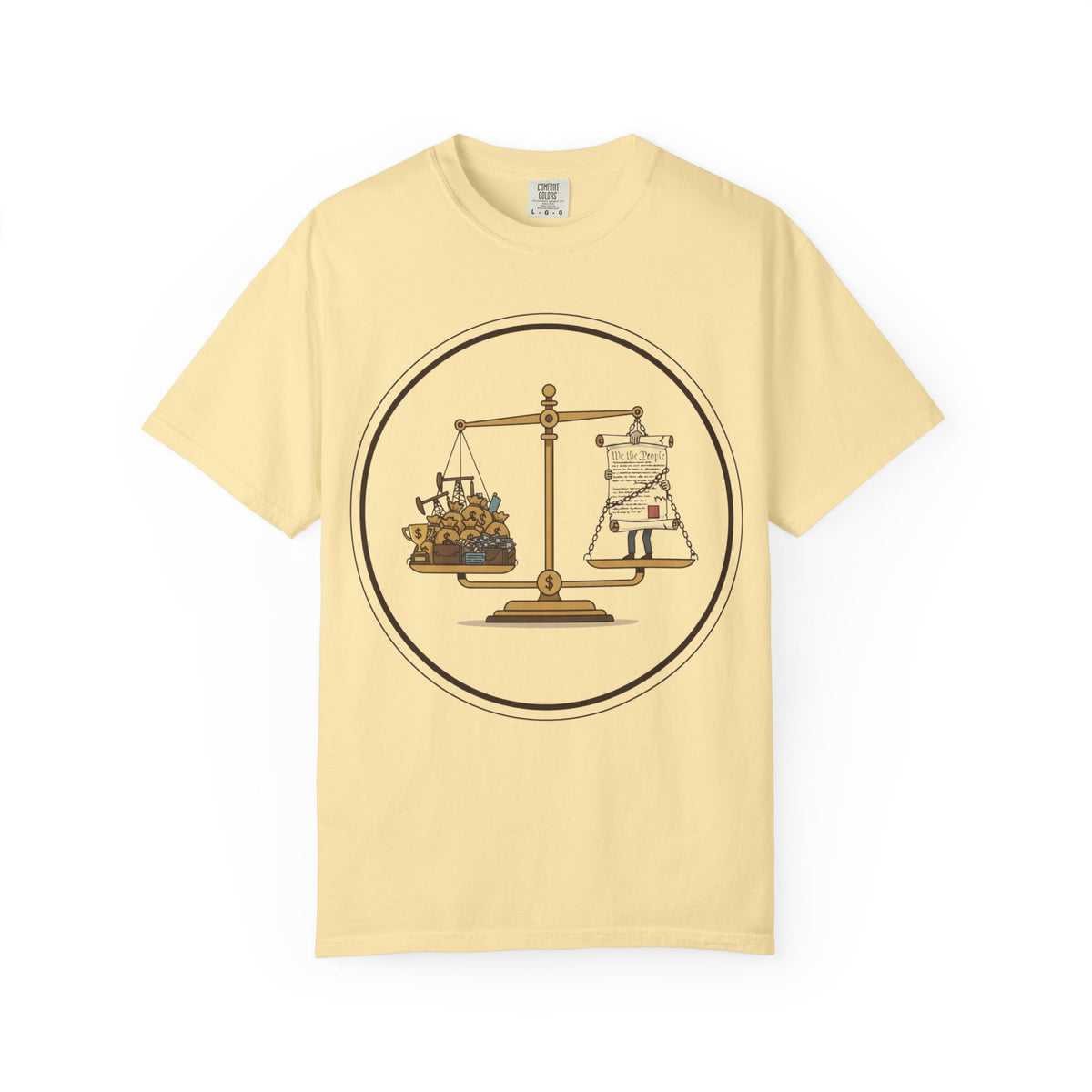 Color: Banana | The Economic Balance Unisex Garment-Dyed T-shirt