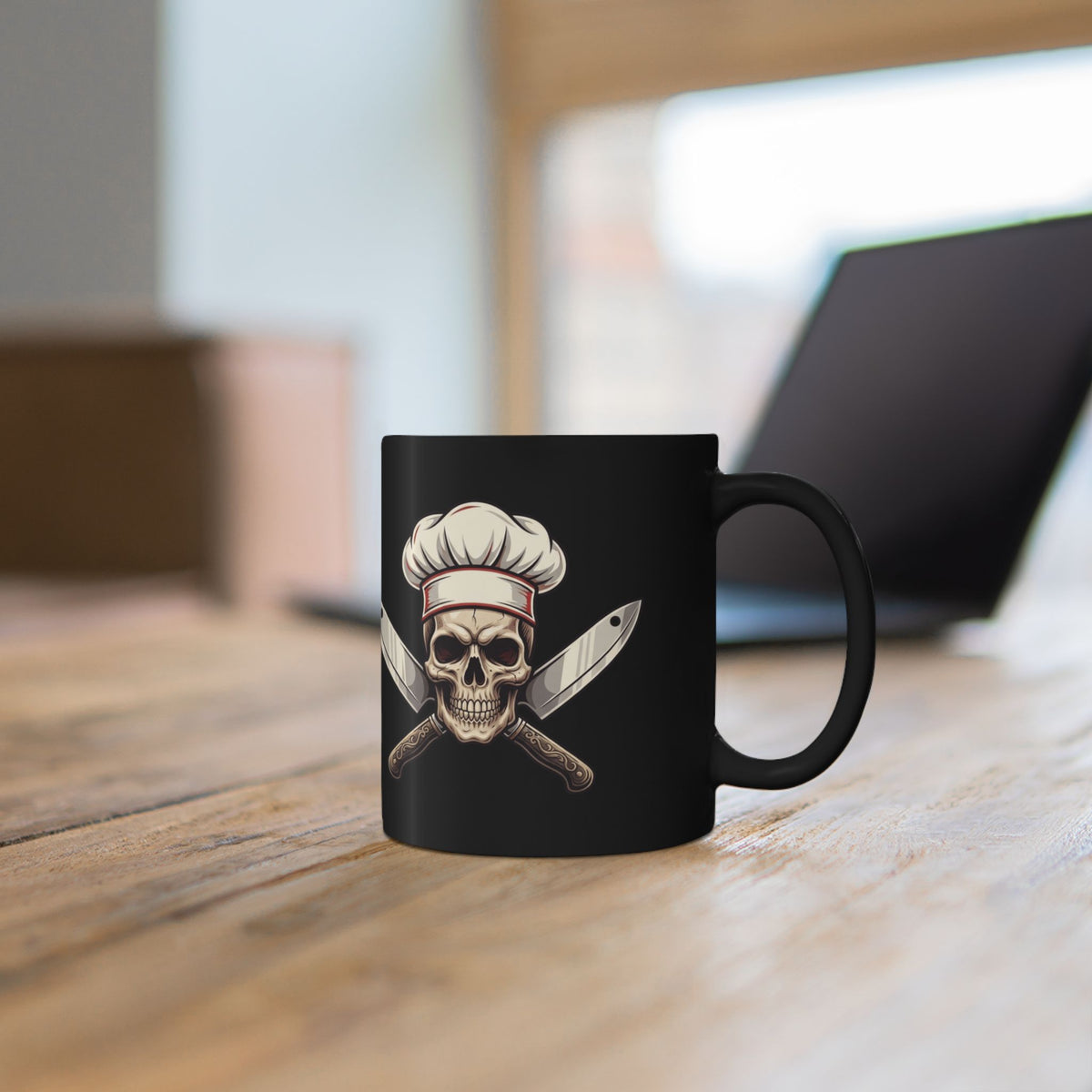 "Hell's Kitchen Literally" Black Ceramic Mug — Graphic