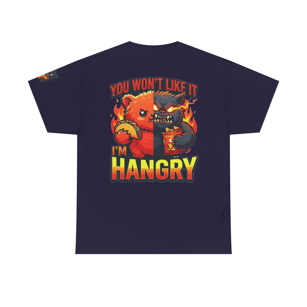 Color: Blackberry | You Won't Like It I'm Hangry Premium Graphic Tee