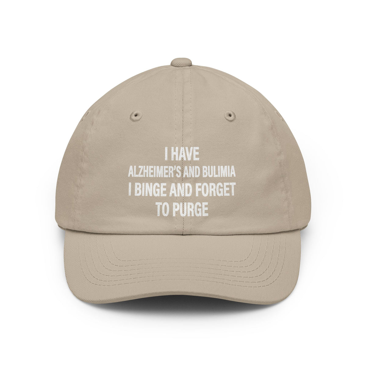 Color: Stone | Binge But Forget to Purge Dad Hat