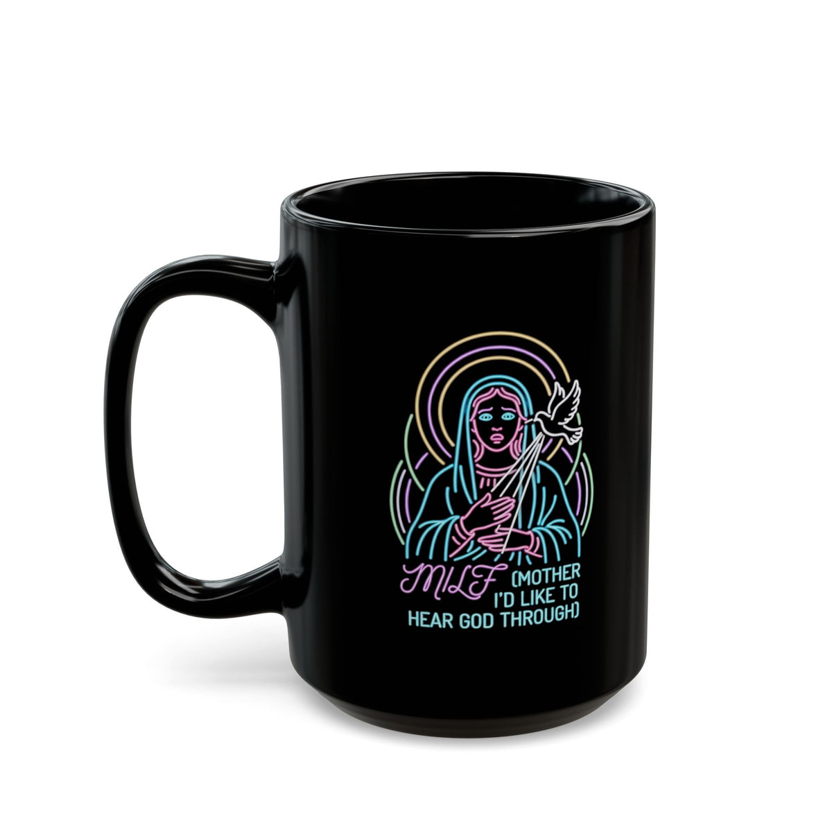 "Good Book Series MILF" Black Ceramic Mug