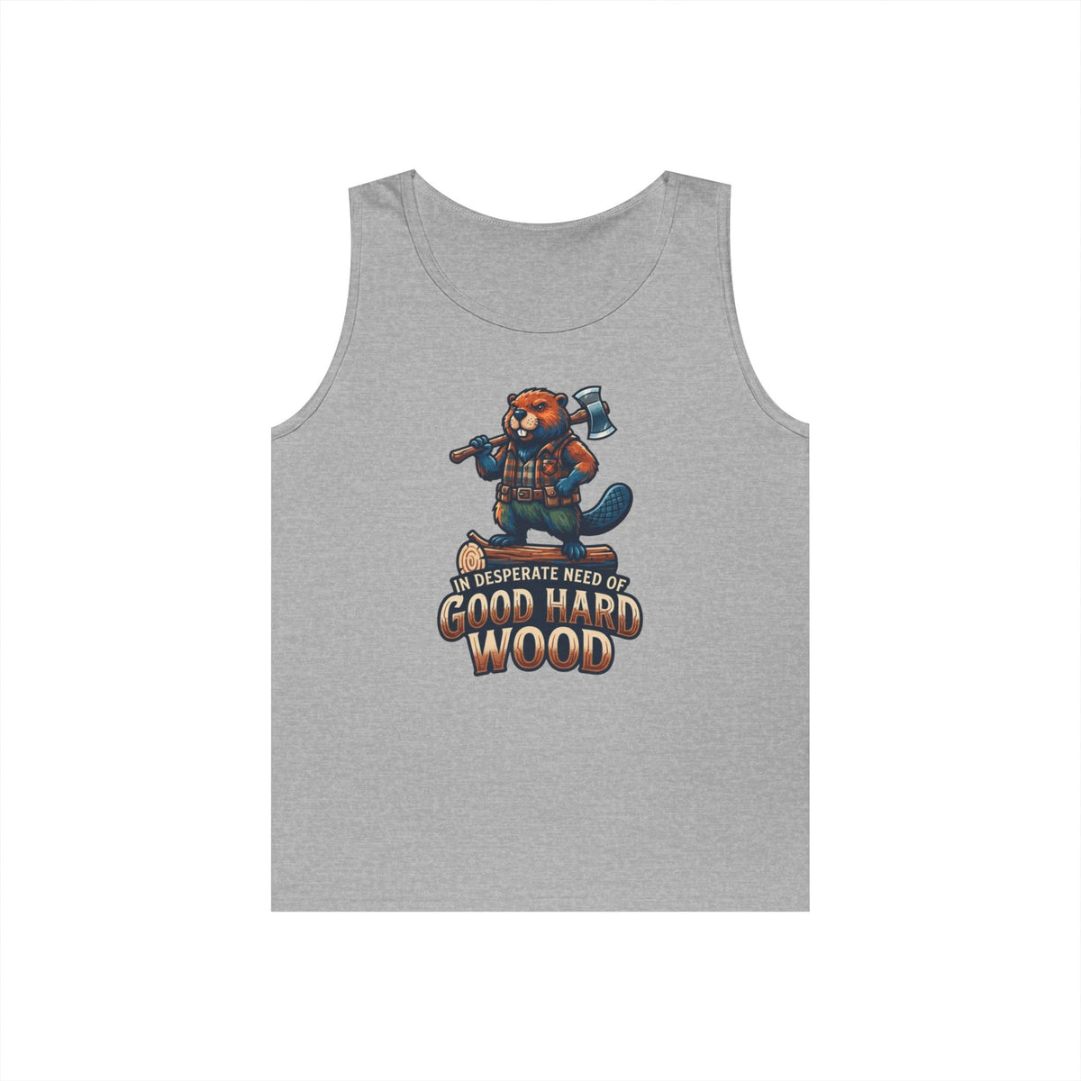 Color: Sport Grey | In Desperate Need of Good Hard Wood Tank Top