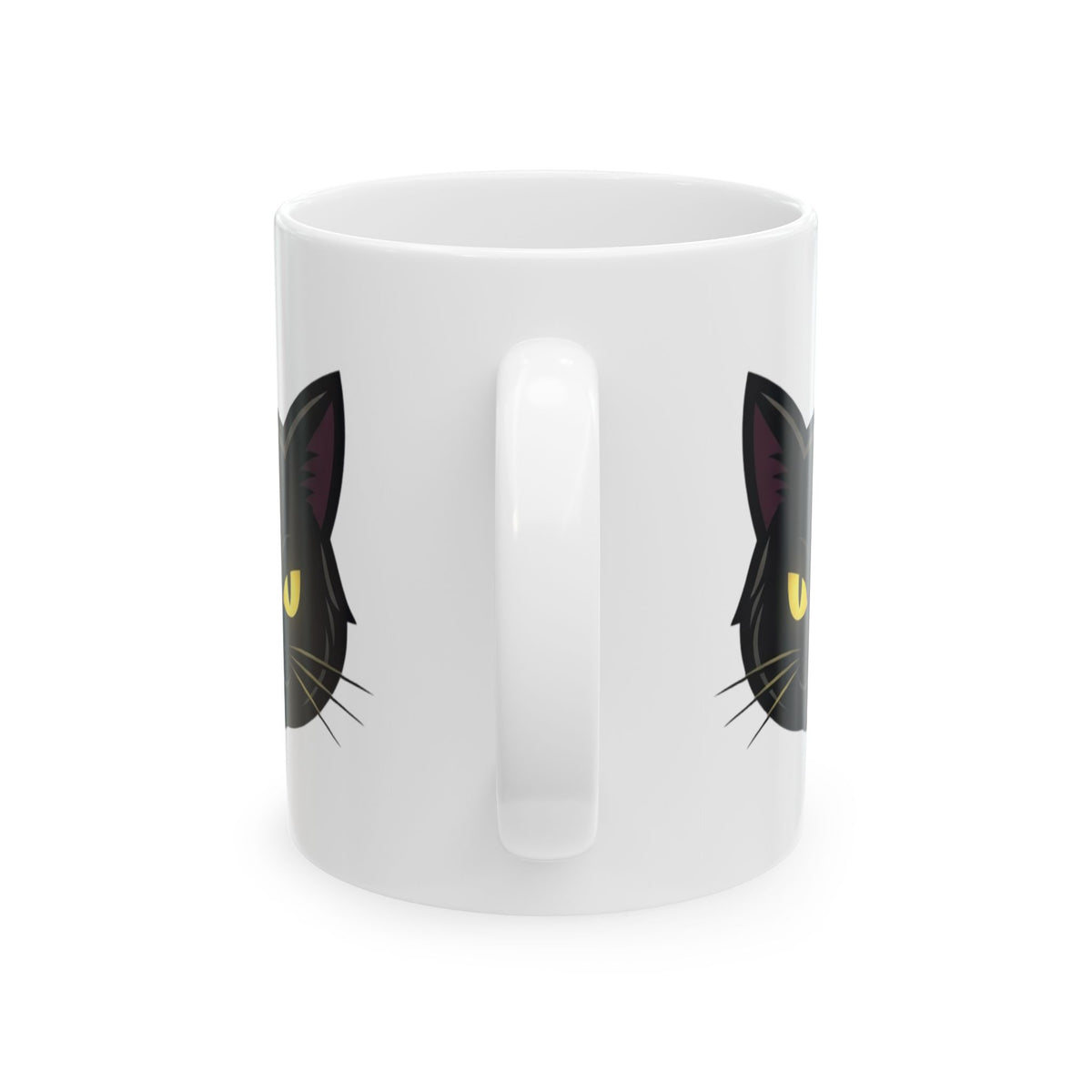 "Unholy and Unbothered" White Ceramic Mug — Graphic