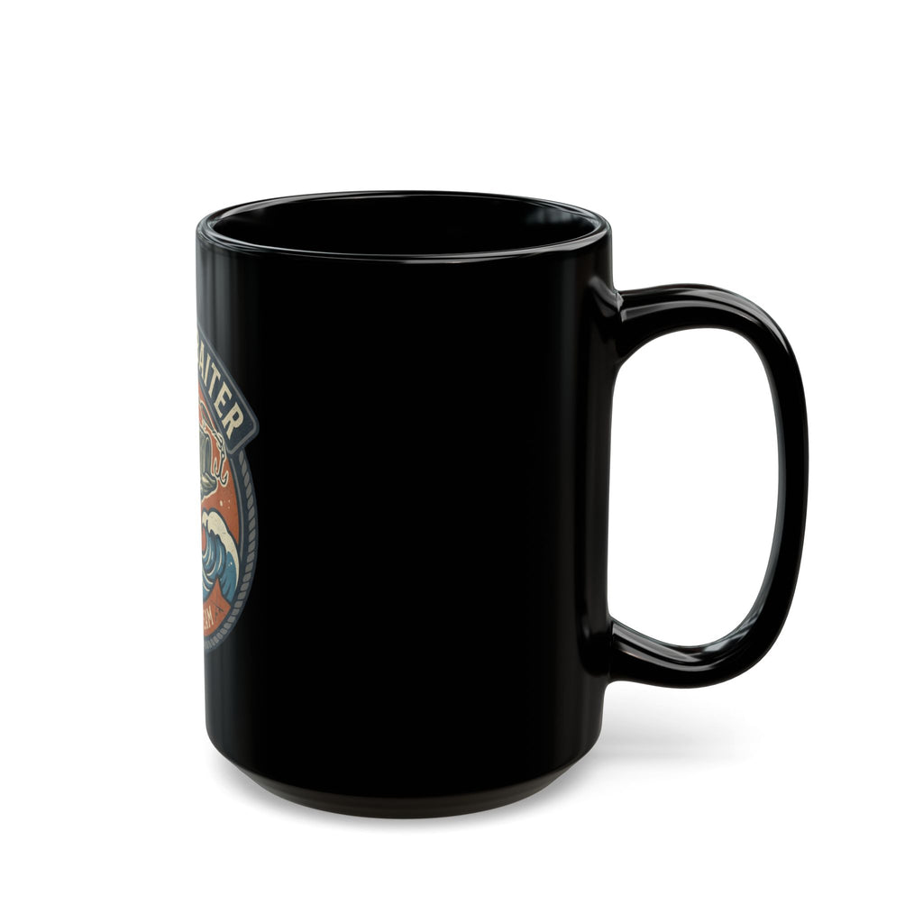 "Master Baiter" Black Ceramic Mug — Graphic