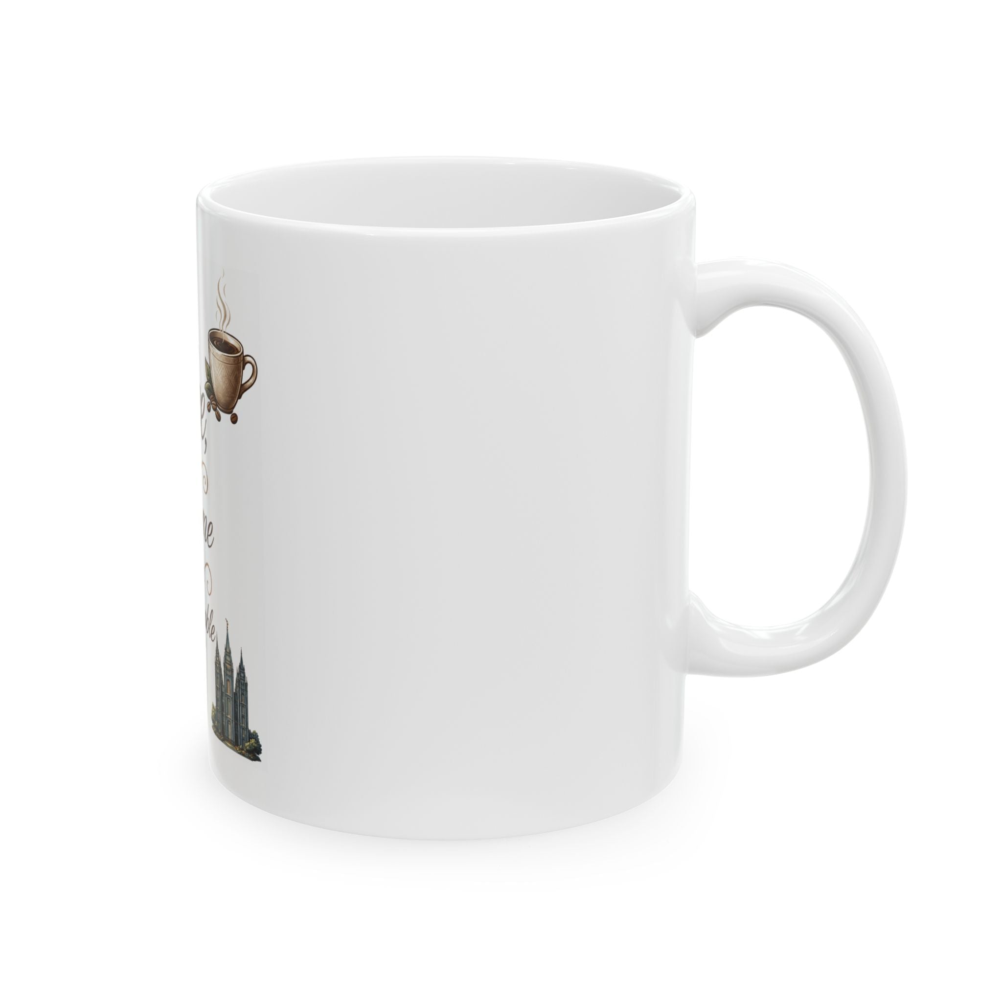 "Coffee is Delightsome" White Ceramic Mug