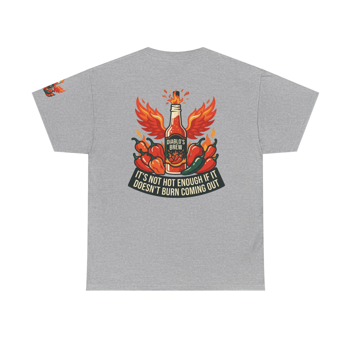 Color: Sport Grey | Burns Coming Out Premium Graphic Tee