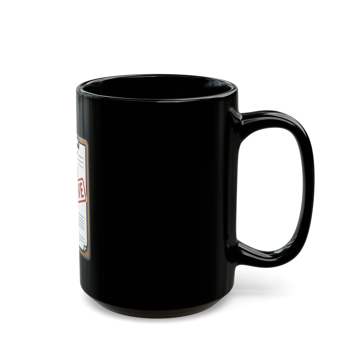 "False Positive IPA" Black Ceramic Mug — Graphic