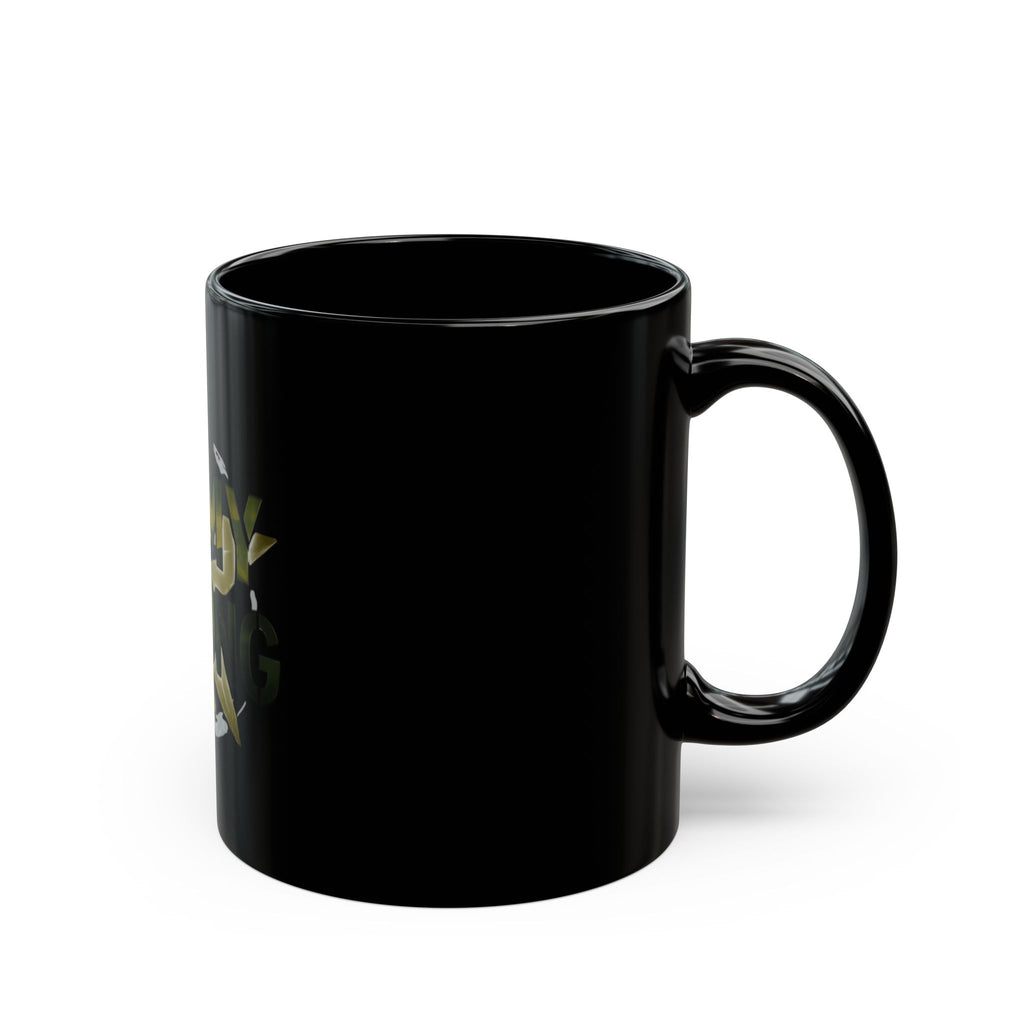 "Army Strong-2" Black Ceramic Mug