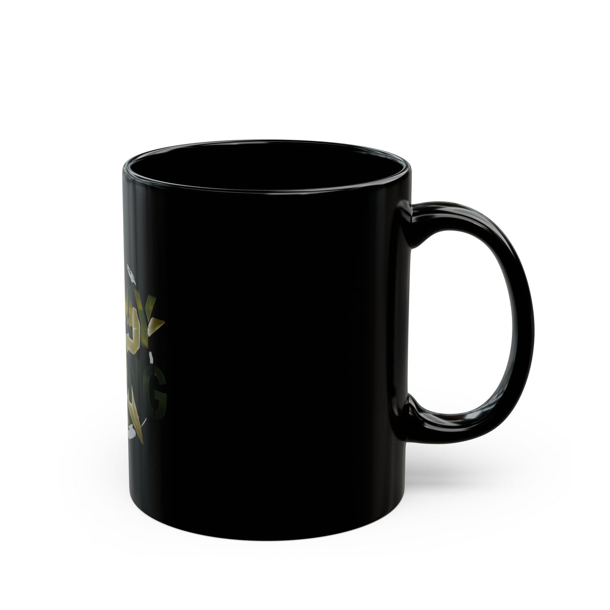 "Army Strong-2" Black Ceramic Mug