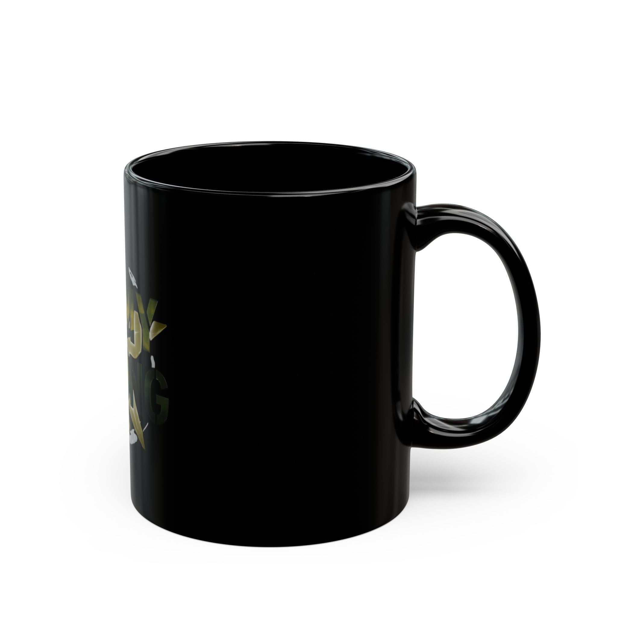 "Army Strong-2" Black Ceramic Mug