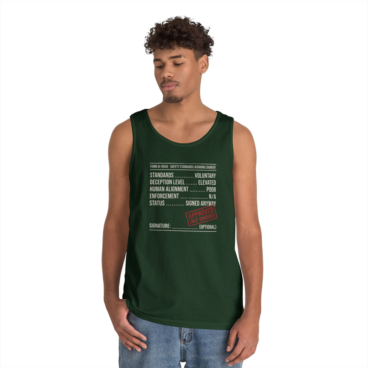 Color: Forest Green | Approved (Not Binding) Tank Top