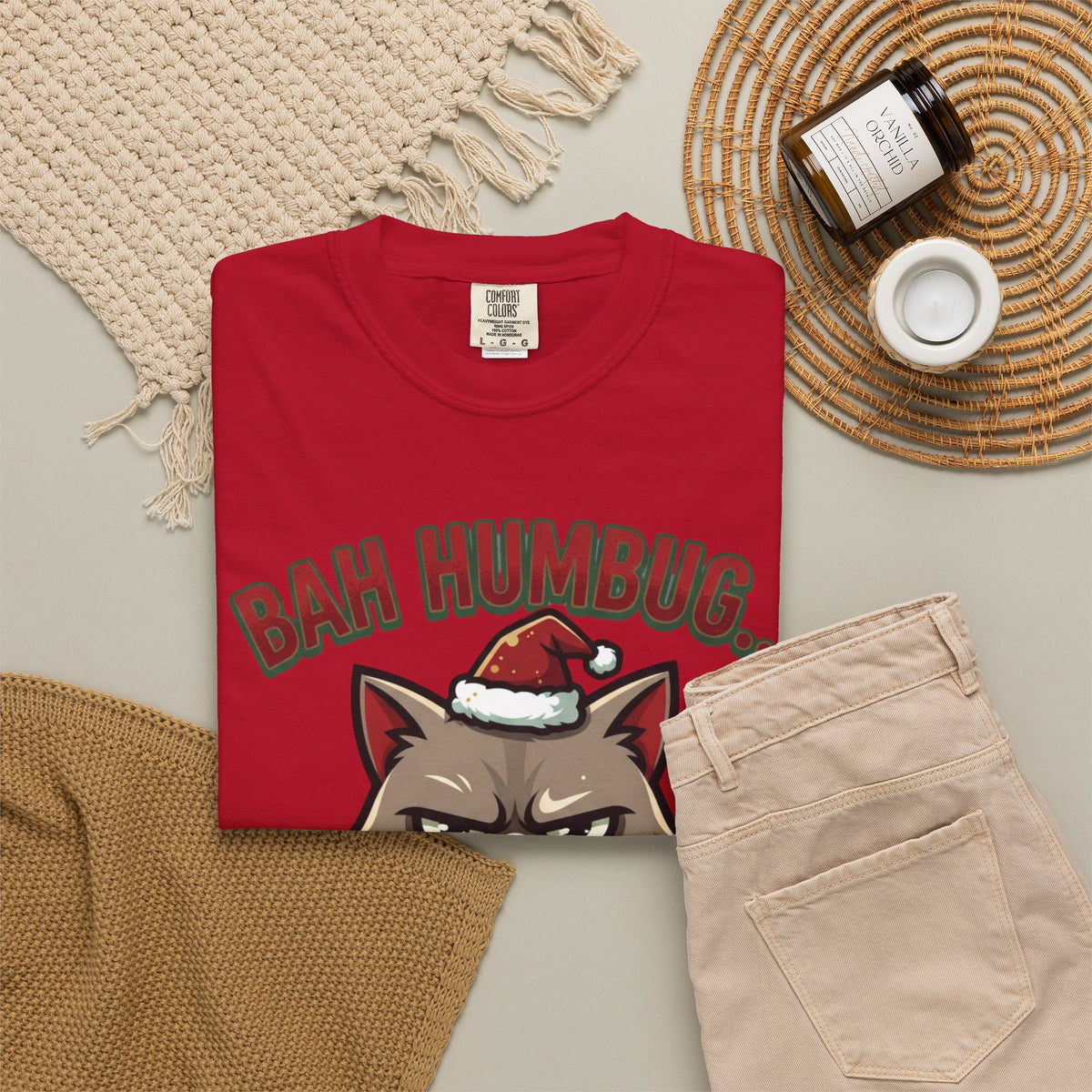 "Bah Humbug" Unisex Garment-Dyed Tee