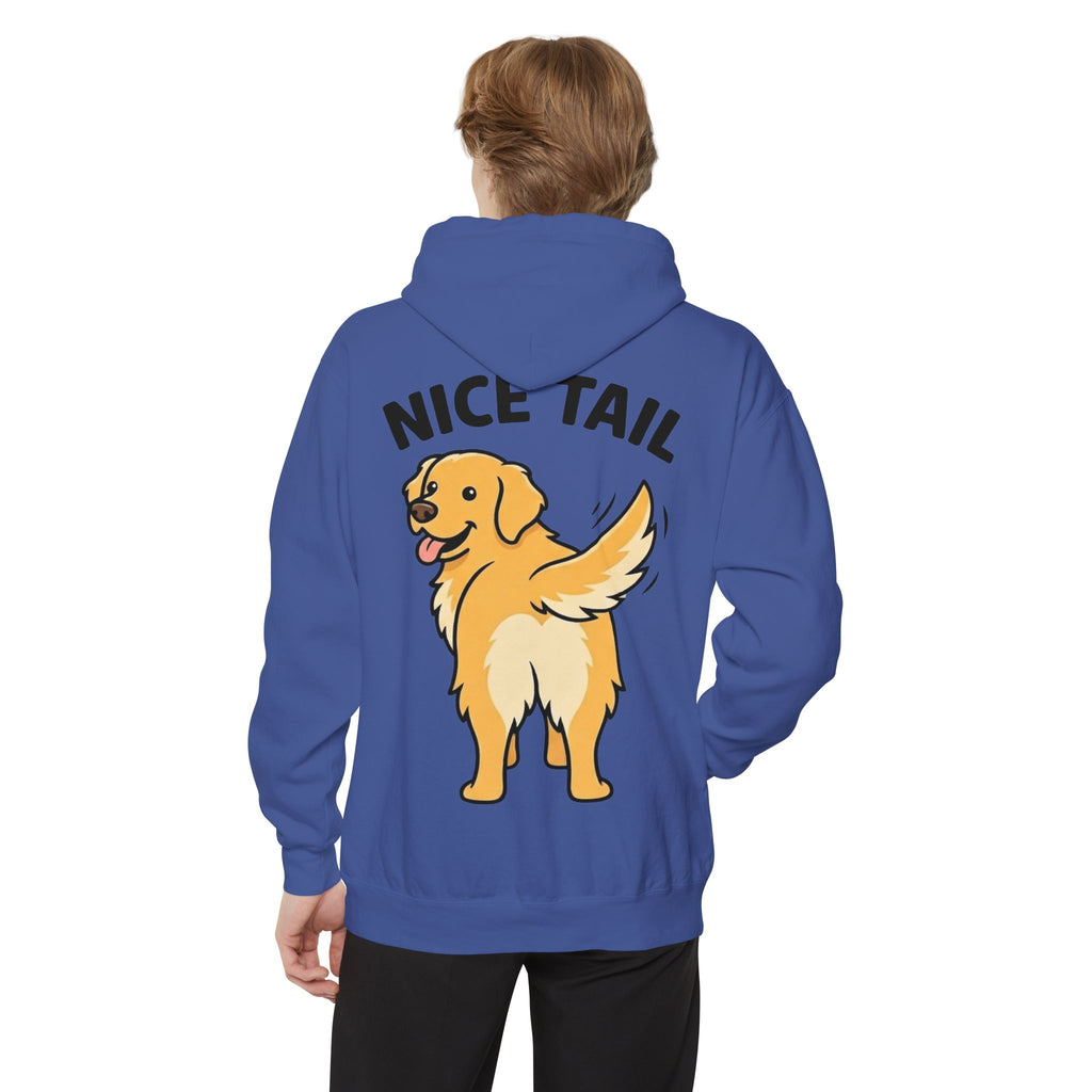 "Nice Tail" Garment-Dyed Hoodie