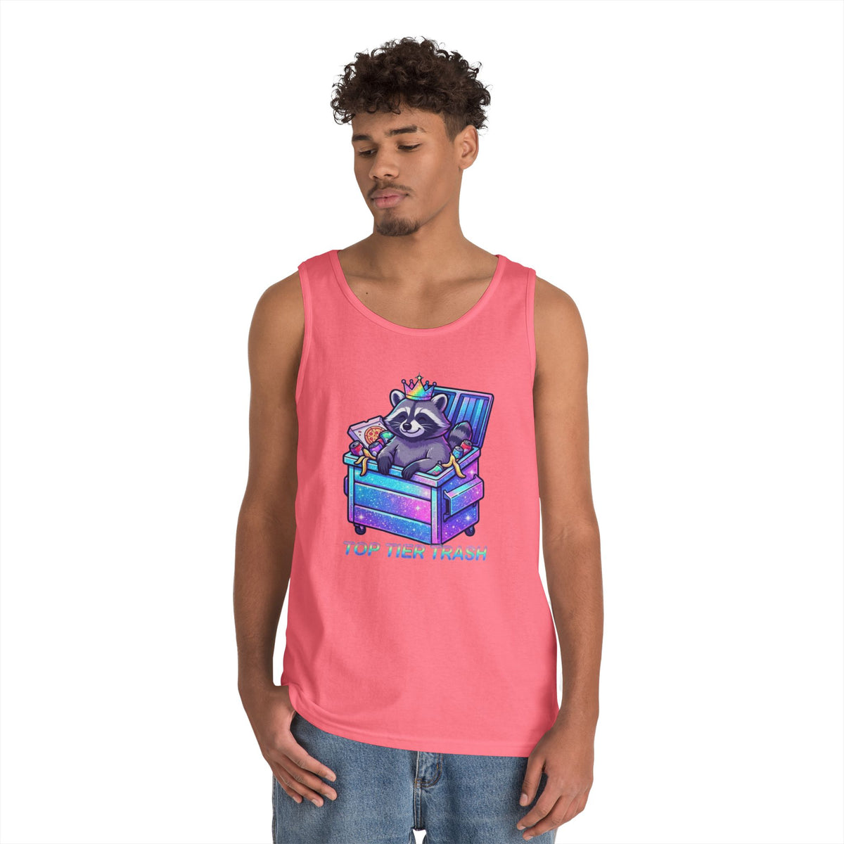 Color: Safety Pink | Top Tier Trash Tank Top