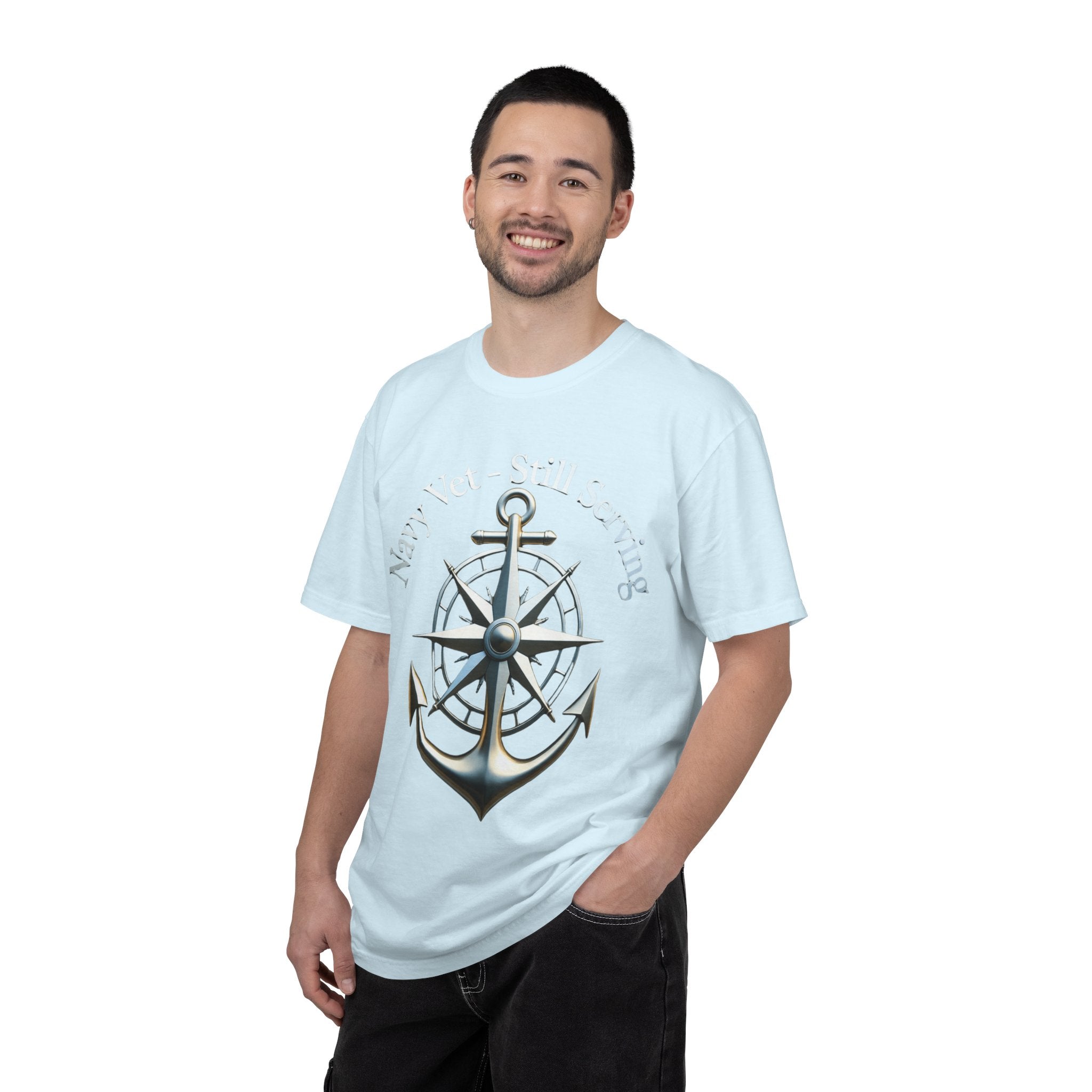 "Navy Vet Still Serving" Unisex Garment-Dyed T-shirt
