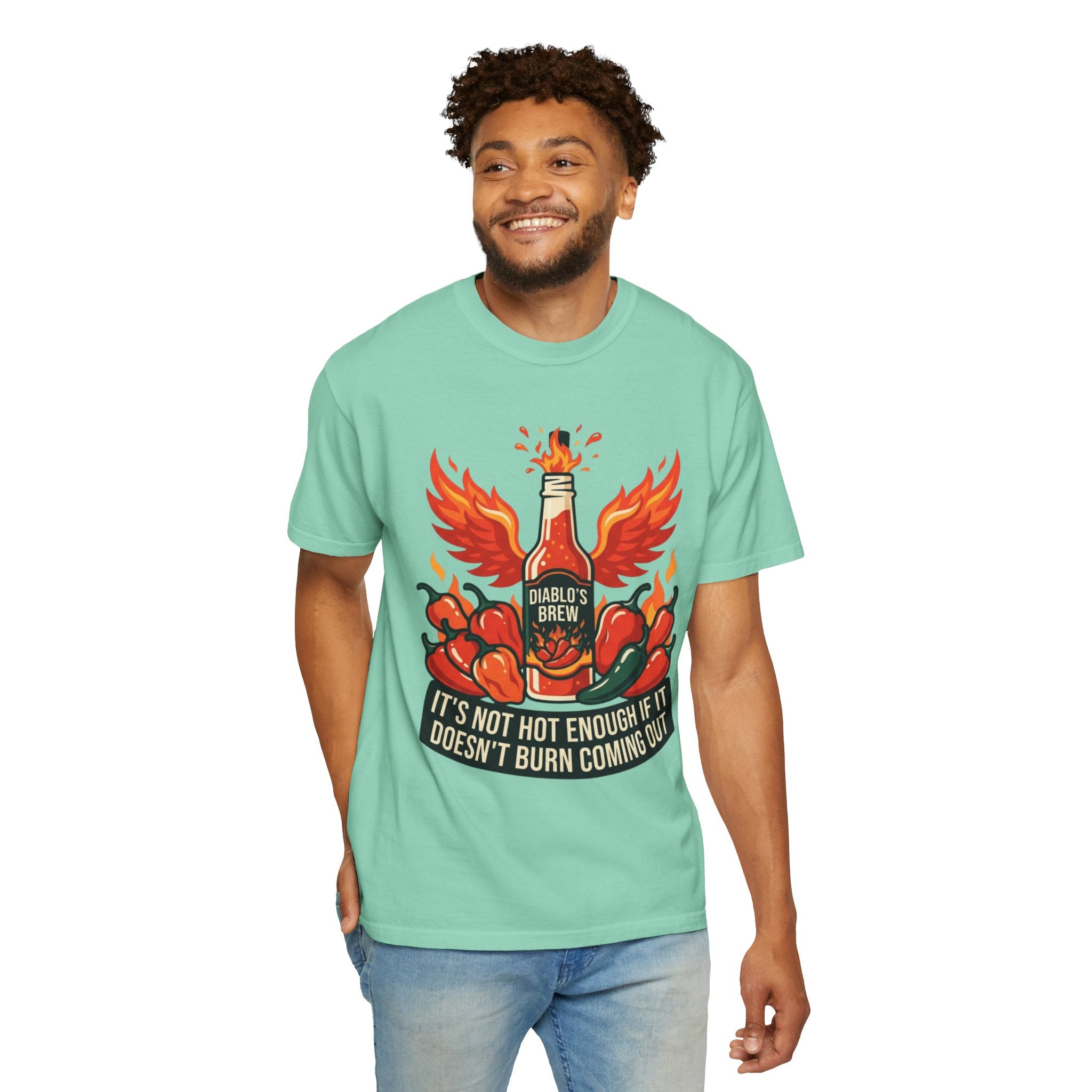 "Burns Coming Out" Unisex Garment-Dyed Tee