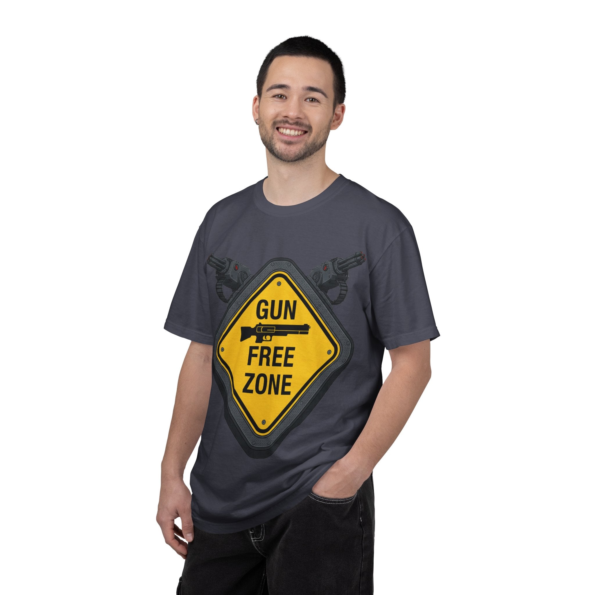 "Gun Free Zone (Heavy Metal Edition)" Unisex Garment-Dyed T-shirt