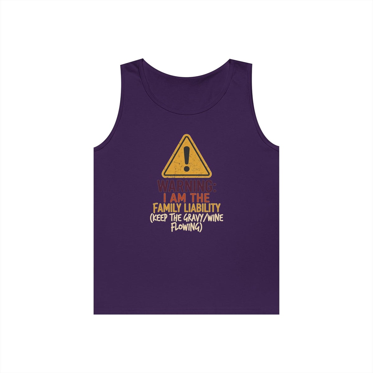 Color: Purple | Warning I am The Family Liability Tank Top