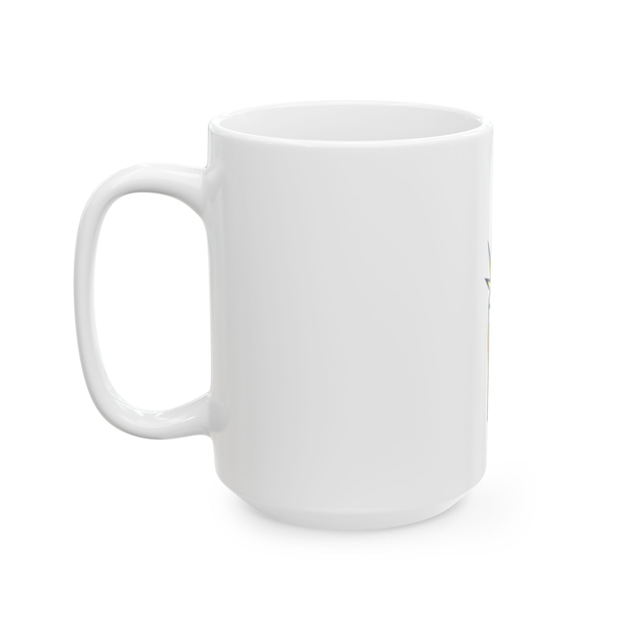 "Static Electricity Brewing" White Ceramic Mug — Graphic