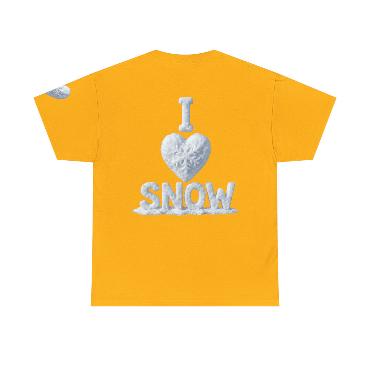 Color: Gold | I Love Snow Premium Graphic Tee