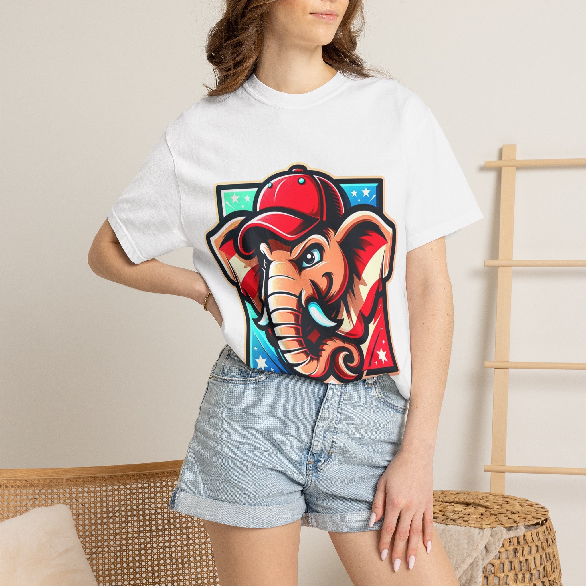 "The Patriot Elephant" Unisex Garment-Dyed T-shirt