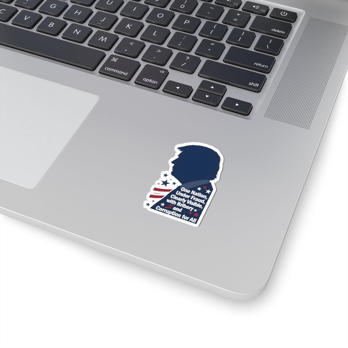 One Nation Under Fraud | Kiss-Cut Sticker — AttitudeShirts