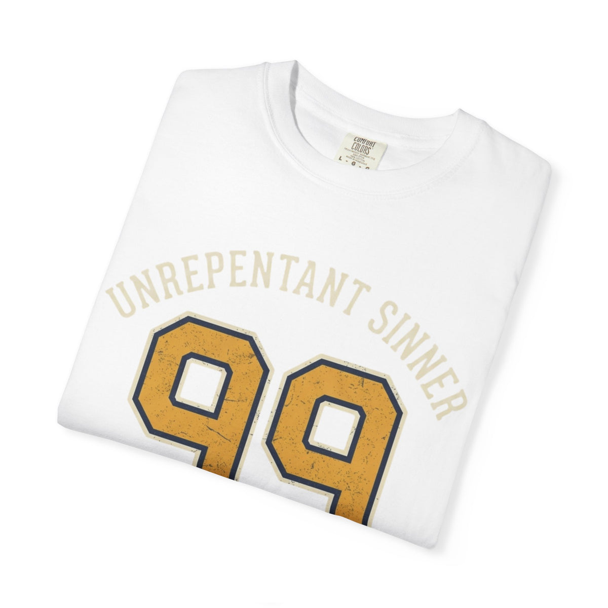 "Good Book Series 99 Unrepentant Sinner" Unisex Garment-Dyed Tee