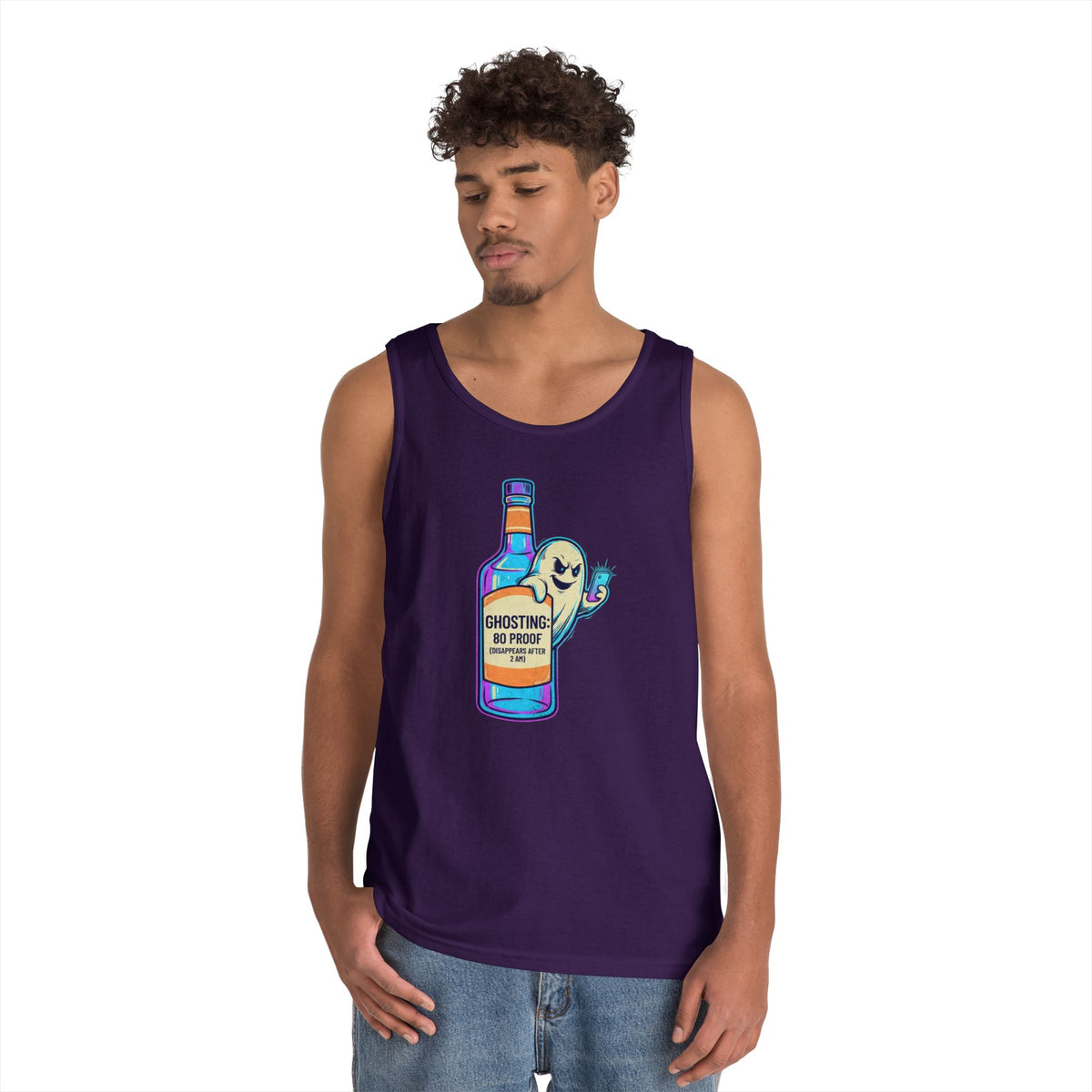 Color: Purple | Ghosting Tank Top