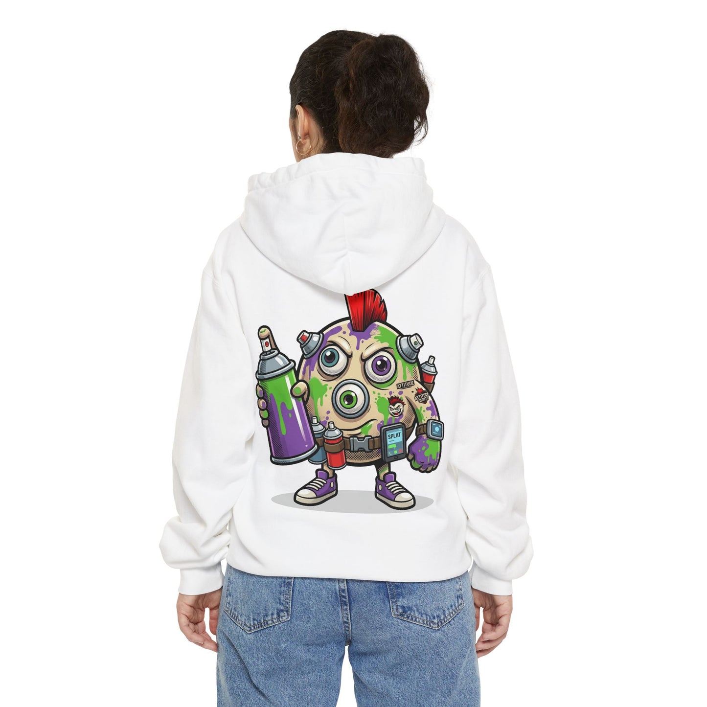 "Graffiti" Garment-Dyed Hoodie