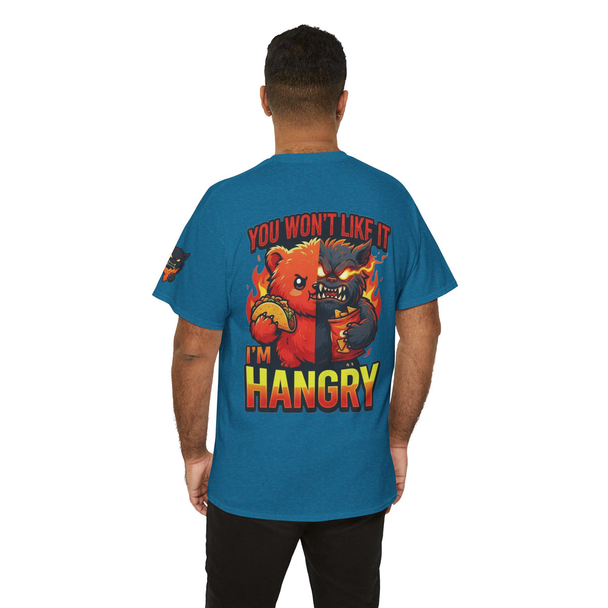 Color: Antique Sapphire | You Won't Like It I'm Hangry Premium Graphic Tee