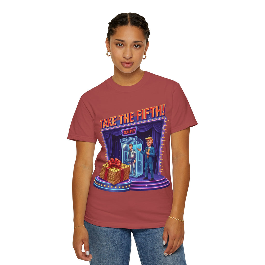 Take The Fifth T-Shirt — Game Show Parody Graphic Tee
