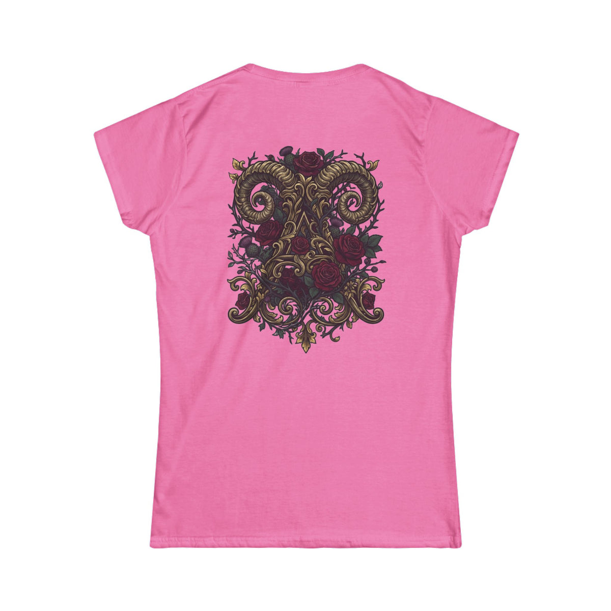Color: Azalea | Floral Monogram Aries Women's Tee