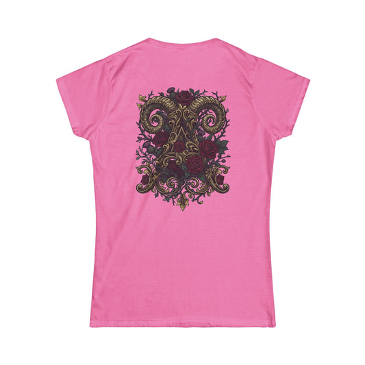 Color: Azalea | Floral Monogram Aries Women's Tee